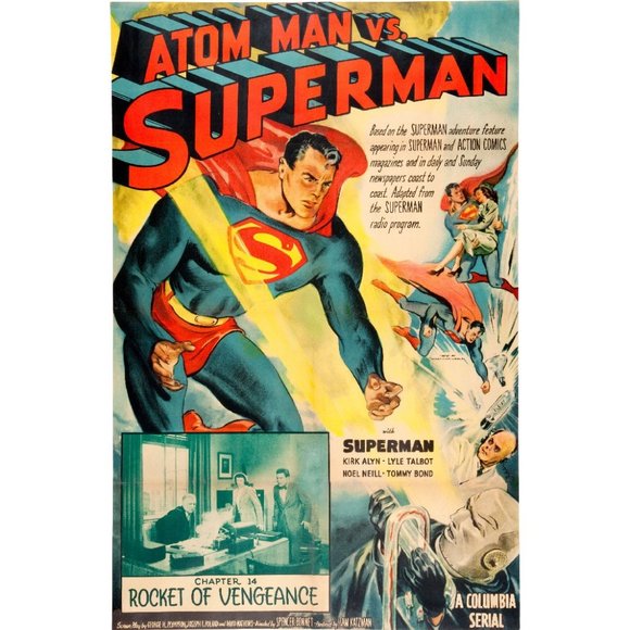 A20" x 30" Japanese Poster Atom Man VS Superman